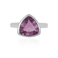 Pinkfarbener Fluorit-Silberring (MONOSONO COLLECTION)