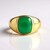 Anello da uomo in argento con Onice Verde