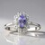Anello in argento con Tanzanite