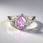 Anello in argento con Kunzite