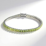 Bracciale in argento con Peridoto della Birmania