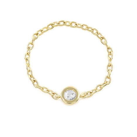 White Topaz Silver Ring (M de Luca)