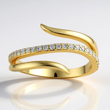 Anello in oro con Diamante I1 (H) (de Melo Gold)
