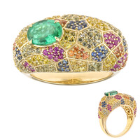 Anello in oro con Smeraldo Zambia (de Melo)