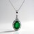 Collana in oro con Smeraldo Zambia AAA