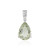 Green Amethyst Silver Pendant