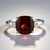 Anello in argento con Granato Mozambico