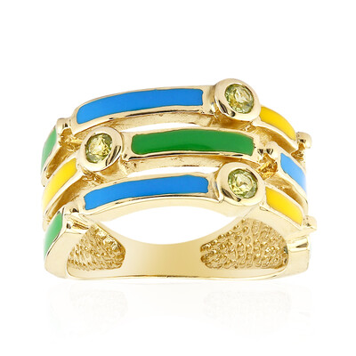 Anello in argento con Peridoto
