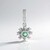 Ciondolo in argento con Smeraldo Russo