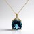Collana in oro con Topazio Blu Londra (CIRARI)