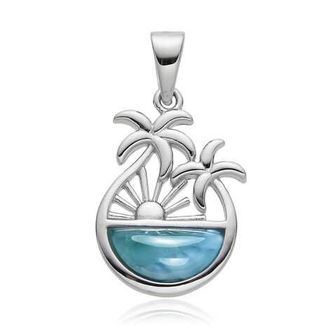 Colgante en plata con Larimar