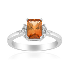 Anello in argento con Topazio Tepetate