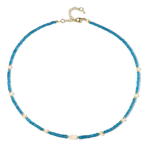 Edelstein-Silberhalskette