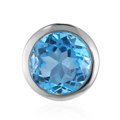 Pendentif en argent et Topaze bleu Suisse