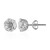 Zilveren oorbellen met witte topaasstenen