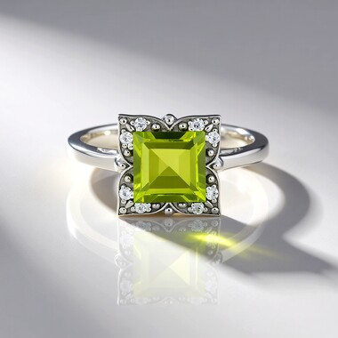 Arizona-Peridot-Silberring