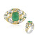 Anillo en plata con Esmeralda de Zambia (Gems en Vogue)