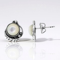 Orecchini in argento con Madreperla (Desert Chic)