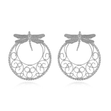 Pendientes en plata (Joias do Paraíso)