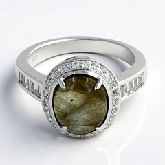 Anello in argento con Labradorite