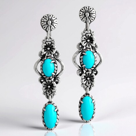 Orecchini in argento con Turchese Sleeping Beauty (Desert Chic)