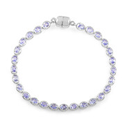 Bracciale in argento con Tanzanite