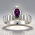 Anello in argento con Granato Roshoite (Pallanova)