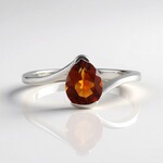 Anello in argento con Citrino Madeira