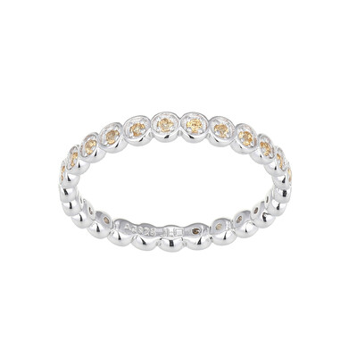 Bague en argent et Citrine