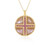 Collana in argento con Pietra di Luna Pesca (KM by Juwelo)
