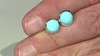 Pendientes en plata con Turquesa bella durmiente (de Melo Essence)