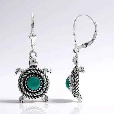 Pendientes en plata con Turquesa (Desert Chic)