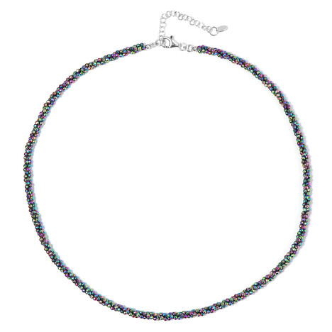 Mystik-Hämatit-Silberhalskette