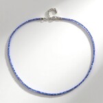 Collana in argento con Zaffiro Ceylon AAA