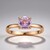 Anello in argento con Kunzite