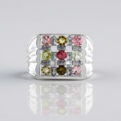 Anello in argento con Tormalina