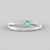 Anello in argento con Smeraldo Russo