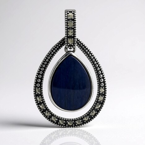 Pendentif en argent et Kyanite du Népal (Annette classic)
