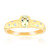 Anillo en oro con Berilo menta de Australia