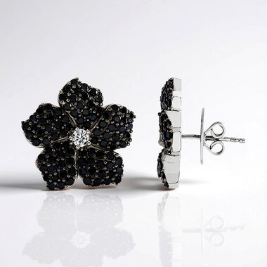 Edelstein-Silberohrringe (Dallas Prince Designs)