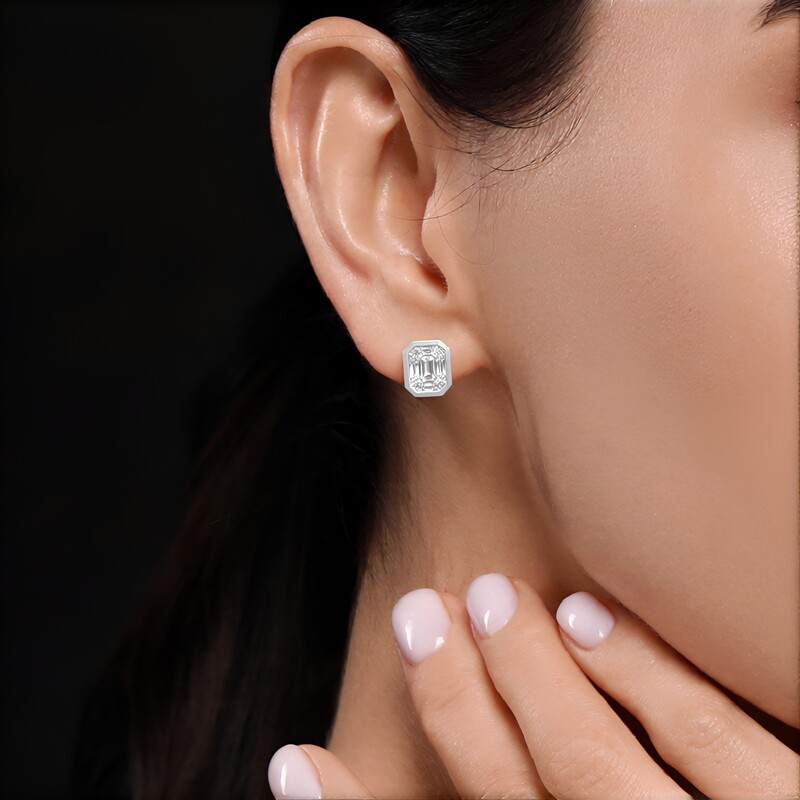 VVS Diamant-Goldohrringe (TPC)