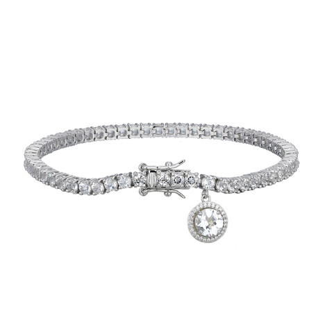 Zilveren armband met een witte topaas (Adela Silber)