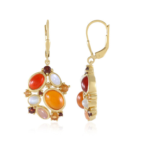 Carnelian Silver Earrings (KM by Juwelo)