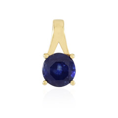 Zilveren hanger met een Madagaskar Blauwe Saffier