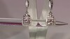 Pendientes en plata con Morganita de Brasil