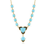 Collar en plata con Turquesa bella durmiente (Faszination Türkis)