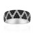 Bague en argent et Spinelle noir