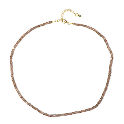 Pink Zircon Silver Necklace