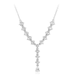 Collana in argento con Topazio Bianco