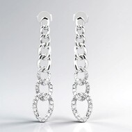 14K SI1 (H) Diamond Gold Earrings (CIRARI)